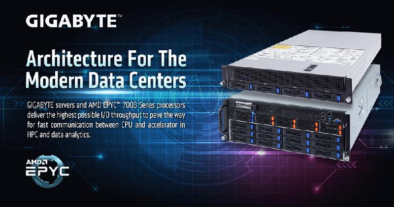 技嘉发布40余款服务器新品，全系支持AMD EPYC 7003霄龙处理器加速大数据服务